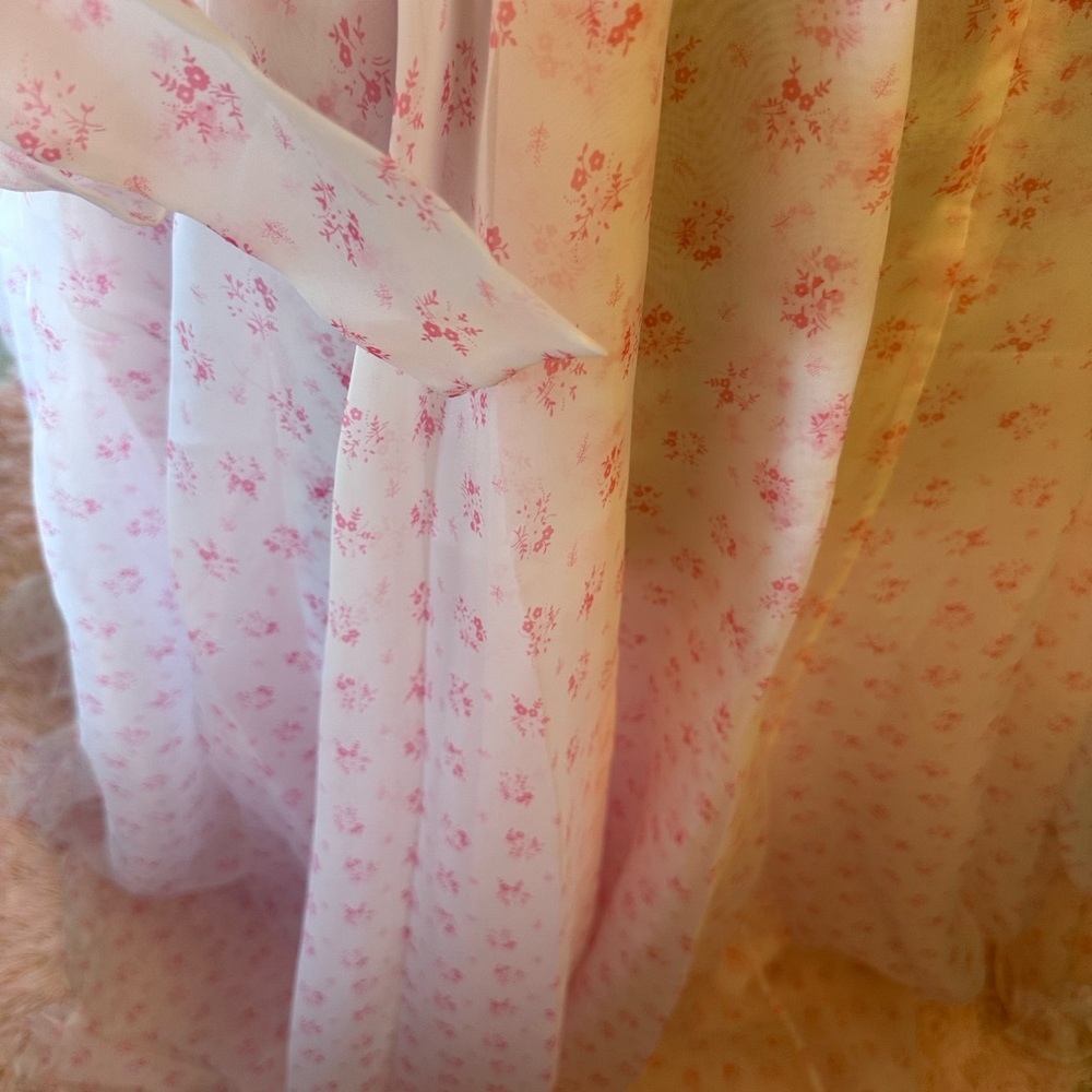 Selkie Marie Gown in Parfait Poet Floral Ruffle Dress.. Elegantly Dreamy - Picture 8 of 9